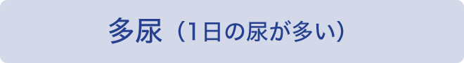 多尿（1日の尿が多い）