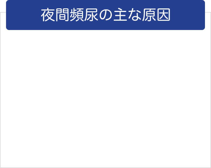 夜間頻尿の主な原因